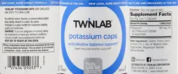 Label for Potassium Caps
