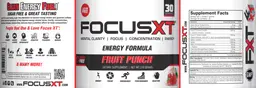 Label for Focus XT Fruit Punch