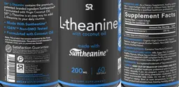 Label for L-Theanine 200 mg