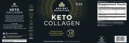 Label for Keto Collagen