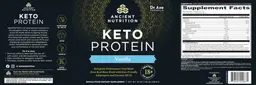 Label for Keto Protein Vanilla
