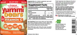 Label for Vitamin C