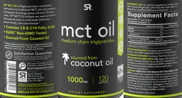 Label for MCT Oil 1000 mg