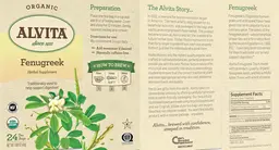 Label for Fenugreek