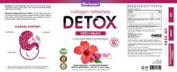 Label for Collagen Refreshers Detox Hibiscus Berry Flavor