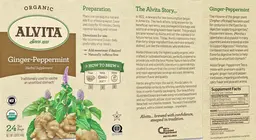 Label for Ginger-Peppermint