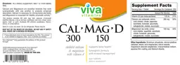 Label for Cal 300-Mag150-D