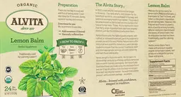 Label for Lemon Balm