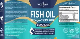 Label for Fish Oil 2500 mg