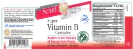 Label for Super Vitamin B Complex