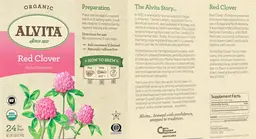 Label for Red Clover
