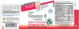 Label for Super Vitamin B Complex