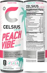 Label for Sparkling Peach Vibe