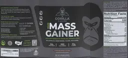 Label for Vegan Mass Gainer Chocolate Flavor