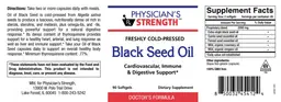 Label for Black Seed Oil