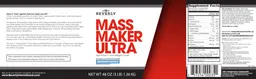 Label for Mass Maker Ultra Delicious Vanilla