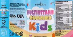 Label for Multivitamin Gummies Kids