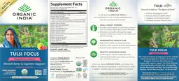 Label for Tulsi Focus Raspberry Lemon