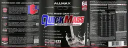 Label for QUICKMASS Cookies & Cream