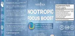 Label for Nootropic Focus Boost