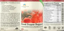 Label for Blood Sugar Support