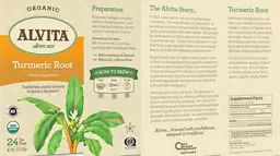 Label for Turmeric Root