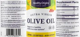 Label for Extra Virgin Olive Oil 1,250 mg