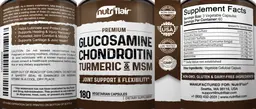 Label for Glucosamine Chondroitin Turmeric & MSM