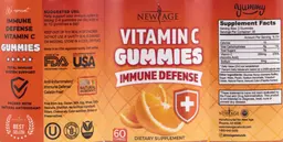 Label for Vitamin C Gummies