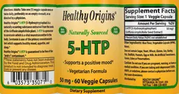 Label for 5-HTP 50 mg
