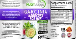 Label for Garcinia Hardcore for Her