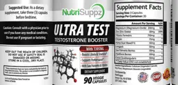Label for Ultra Test Testosterone Booster