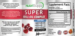 Label for Super Krill Oil Complex 500 mg