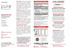 Label for BioActive B12