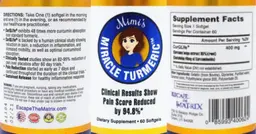 Label for Miracle Turmeric