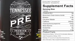 Label for Tennessee Pre Smokey Mountain Lemonade