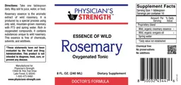 Label for Essence of Wild Rosemary