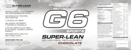 Label for Super-Lean Deluxe Meal Replacement Chocolate