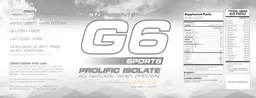Label for Prolific Isolate Vanilla