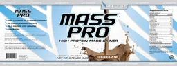 Label for Mass Pro Chocolate