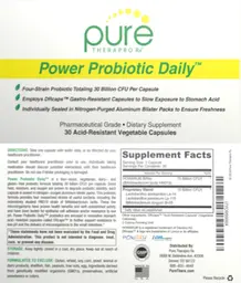 Label for Power Probiotic Daily