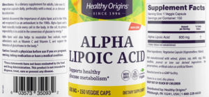 Alpha Lipoic Acid 600 mg
