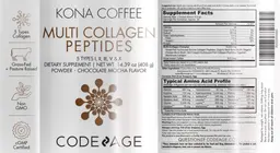 Label for Multi Collagen Peptides Powder Chocolate Mocha Flavor