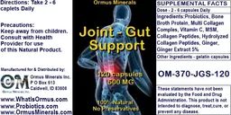Label for Joint - Gut Support