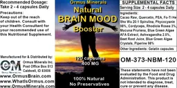 Label for Natural Brain Mood Booster