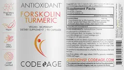 Label for Forskolin Turmeric