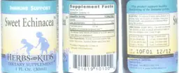 Label for Sweet Echinacea