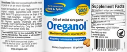 Label for Oreganol Mediterranean Source P73