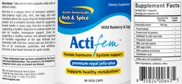 Label for Acti-fem