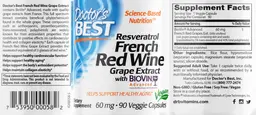 Label for French Red Wine Grape Extract